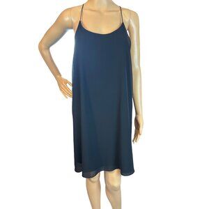 NORAH Black Chiffon Sleeveless Mini Dress Size Large